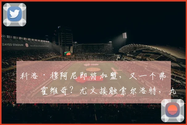 科洛·穆阿尼即将加盟，又一个弗拉霍维奇？尤文接触索尔洛特，九号球员甄选